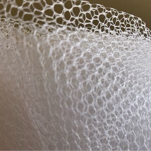 White Nylon Hex Netting Crafting Sewing Wedding 5 Yards